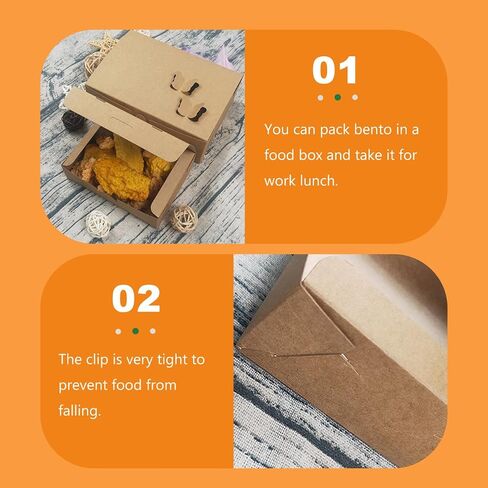 25Pcs Food Packaging Boxes, Khaki Paper Take Out Containers Small Disposable Snack Bento Box for French Fries, Sandwich, Sushi, Picnic, Party, Bakery, Lunch Storage and Carryout Food in Kuwait