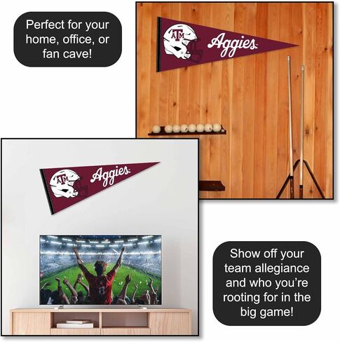 Texas A&M Aggies Football Helmet Pennant Flag in Kuwait