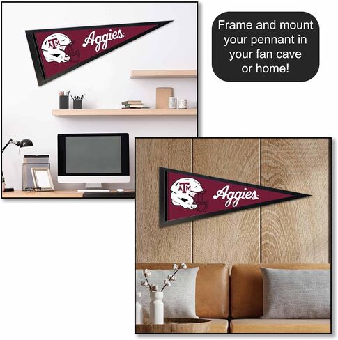 Texas A&M Aggies Football Helmet Pennant Flag in Kuwait