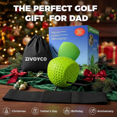 The Connector Golf Training Aid Ball, Golf Swing Trainer for Fix Chicken Wing – Posture Correction Kit with Arm Band, Golf Training Aids Swing Mechanics, Muscle Memory Builder, Perfect Golf Gift Set in Kuwait