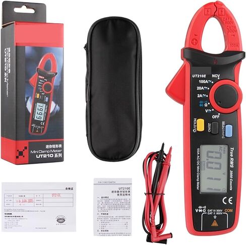 UT210A UT210B UT210C UT210E UT210D المشبك الرقمي التيار المتناوب/تيار مستمر الحالي/نطاق الجهد (UT210E) in Kuwait