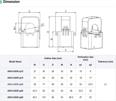 AC Current Sensor Open 200/5 Current transducer in Kuwait