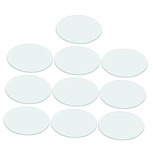 VOSAREA 10pcs Laboratory Watch Glasses Transparent Chemistry Cover for Beakers Evaporating Dish for Safe Experiment Observation and Liquid Spill Prevention in Kuwait