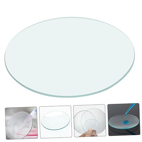 VOSAREA 10pcs Laboratory Watch Glasses Transparent Chemistry Cover for Beakers Evaporating Dish for Safe Experiment Observation and Liquid Spill Prevention in Kuwait