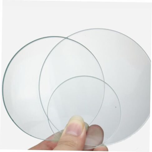 VOSAREA 10pcs Laboratory Watch Glasses Transparent Chemistry Cover for Beakers Evaporating Dish for Safe Experiment Observation and Liquid Spill Prevention in Kuwait