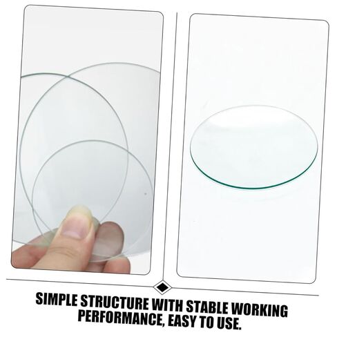 VOSAREA 10pcs Laboratory Watch Glasses Transparent Chemistry Cover for Beakers Evaporating Dish for Safe Experiment Observation and Liquid Spill Prevention in Kuwait
