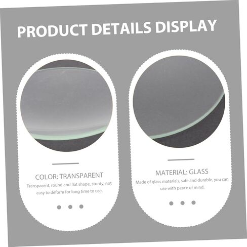 PRETYZOOM 10-Piece Set High Temperature Resistant Laboratory Watch Glasses Thickened Round Covers for Science Experiments in Kuwait