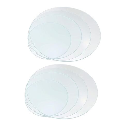 8Pcs Heavy Duty Round Watch Glass for School Lab Transparent Glass for Chemistry Experiments Includes Each in Kuwait
