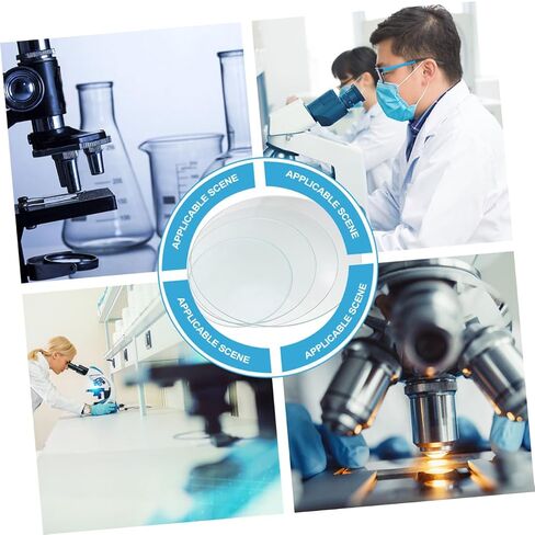 8Pcs Heavy Duty Round Watch Glass for School Lab Transparent Glass for Chemistry Experiments Includes Each in Kuwait