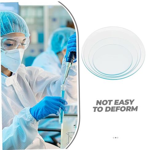 8Pcs Heavy Duty Round Watch Glass for School Lab Transparent Glass for Chemistry Experiments Includes Each in Kuwait
