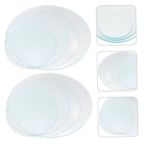 8Pcs Heavy Duty Round Watch Glass for School Lab Transparent Glass for Chemistry Experiments Includes Each in Kuwait