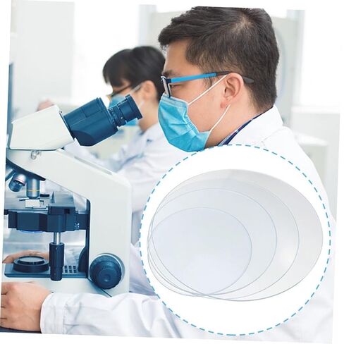 MAGICLULU 4Pcs Thickened Watch Glass for Laboratory High Temperature Evaporating Dish Covers for School Chemistry Classrooms and Testing Institutions in Kuwait