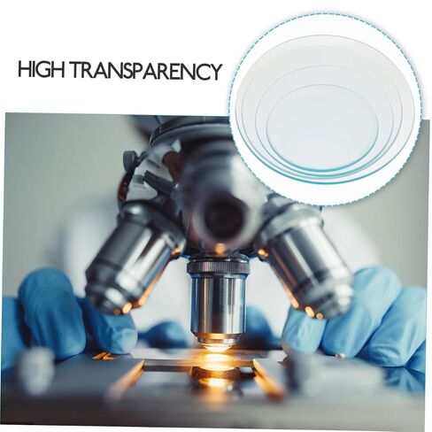 MAGICLULU 4Pcs Thickened Watch Glass for Laboratory High Temperature Evaporating Dish Covers for School Chemistry Classrooms and Testing Institutions in Kuwait