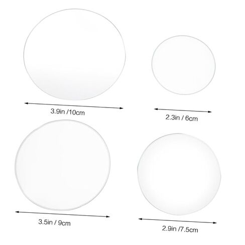 Ciieeo 4Pcs Thickened Watch Glass Laboratory Glassware for Chemistry Experiments and Evaporating Dishes in Kuwait