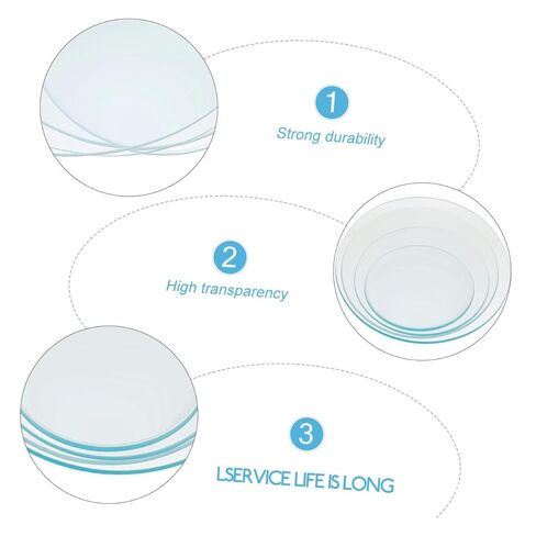 Ciieeo 4Pcs Thickened Watch Glass Laboratory Glassware for Chemistry Experiments and Evaporating Dishes in Kuwait