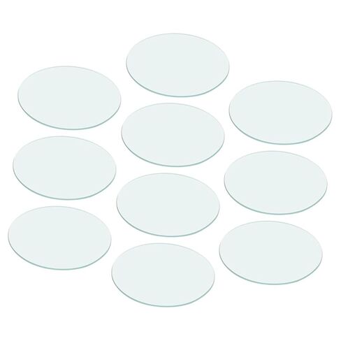 DECHOUS 10pcs Laboratory Glass Beakers Covers Watch Glasses for Chemistry Experiments Safe Glass Material for Classroom Use Versatile Evaporating Dish Container in Kuwait