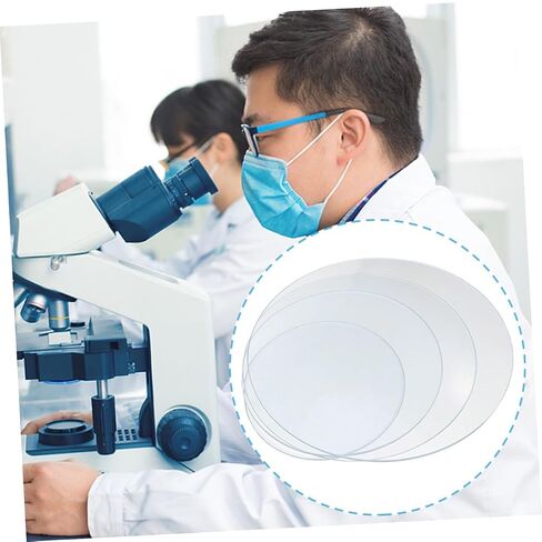 Holibanna 4Pcs Thickened Watch Glass Beaker Covers Laboratory Equipment Suitable for School Experiments and Liquid Holding in Kuwait