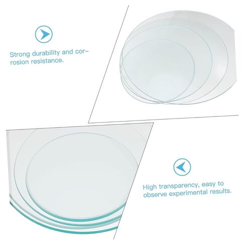 Holibanna 4Pcs Thickened Watch Glass Beaker Covers Laboratory Equipment Suitable for School Experiments and Liquid Holding in Kuwait
