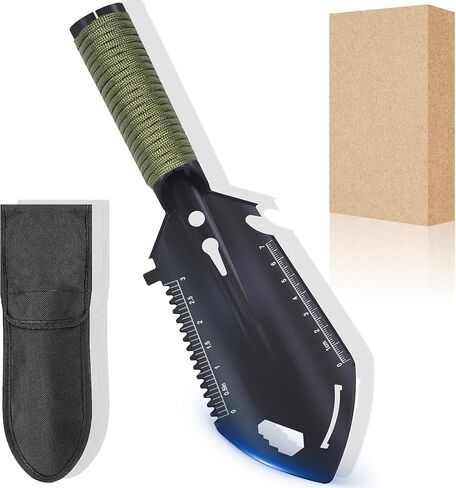أدوات هدايا Multitool Mens Men - حقائب صغيرة محمولة على الظهر ، مجرفة مصغرة للتخييم ، الكشف عن المعادن ، هدية للبالغين للآباء يوم عيد الميلاد. in Kuwait
