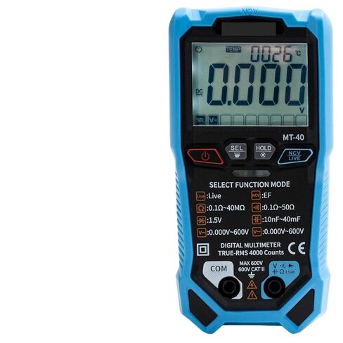 Digital Meter MT-40, True RMS, AC/DC 600V, 4000 Counts, Capacitance Test, NCV in Kuwait