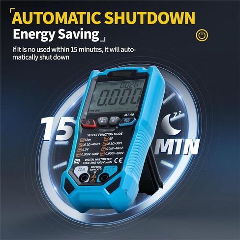 Digital Meter MT-40, True RMS, AC/DC 600V, 4000 Counts, Capacitance Test, NCV in Kuwait