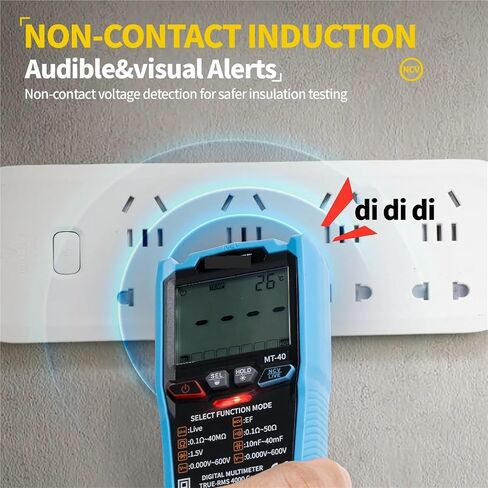 Digital Meter MT-40, True RMS, AC/DC 600V, 4000 Counts, Capacitance Test, NCV in Kuwait