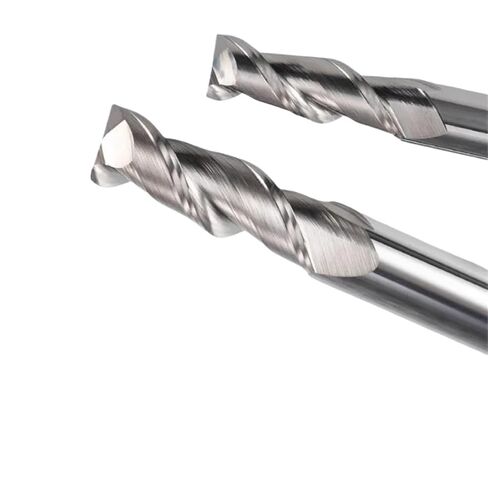Aluminum Carbide Endmill HRC55 2 Blades Uncoated Flat Tungsten Milling Cutter CNC Machining Tools(4x20x4x100x2T) in Kuwait