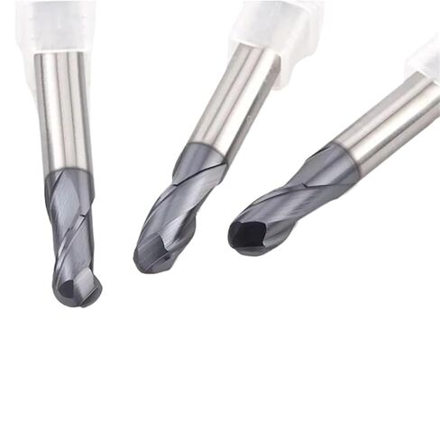 1PCS 2 Flute Cutting HRC55 R0.25 0.5 -R4 5 6 Milling Machining Tungsten Steel Sprial Bit Cutter Ball Nose End Mill(R6X12X24X75) in Kuwait