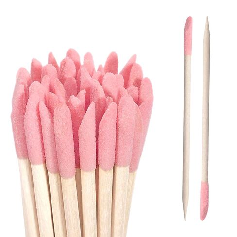 Sanding Sticks for Wood, 50 PCS Wooden Cuticle Pusher Sticks Cuticle-Sticks for Nails Double-Ended Sanding Stick Manicure Fine Detailing Tools Detail Polishing Stick for Manicure Pedicure Home Salon in Kuwait