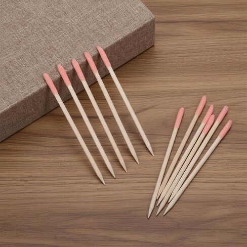 Sanding Sticks for Wood, 50 PCS Wooden Cuticle Pusher Sticks Cuticle-Sticks for Nails Double-Ended Sanding Stick Manicure Fine Detailing Tools Detail Polishing Stick for Manicure Pedicure Home Salon in Kuwait