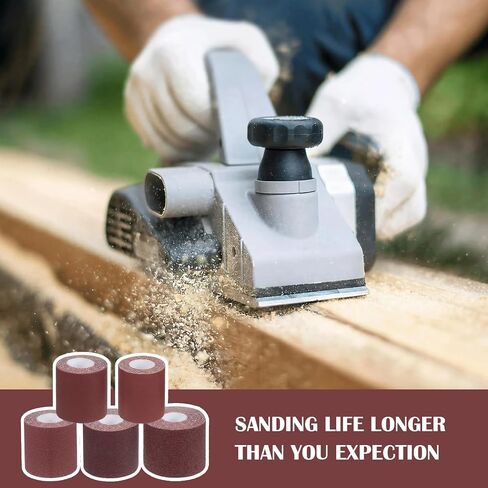 5 Rolls Emery Cloth Each 3 Inch×20 Ft 80 150 240 320 400 Grit Sand Paper for Metal Wood Furniture Polishing Abrasive Sandpaper Roll Assortment Total 100 Feet in Kuwait