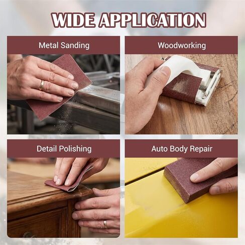 5 Rolls Emery Cloth Each 3 Inch×20 Ft 80 150 240 320 400 Grit Sand Paper for Metal Wood Furniture Polishing Abrasive Sandpaper Roll Assortment Total 100 Feet in Kuwait