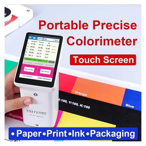 Portable Color Analyzer 45°/0° LS172 8mm Digital Precise Colormeter with LCD Display for Paint, Plastic, Textile Accurate Measurement in Kuwait