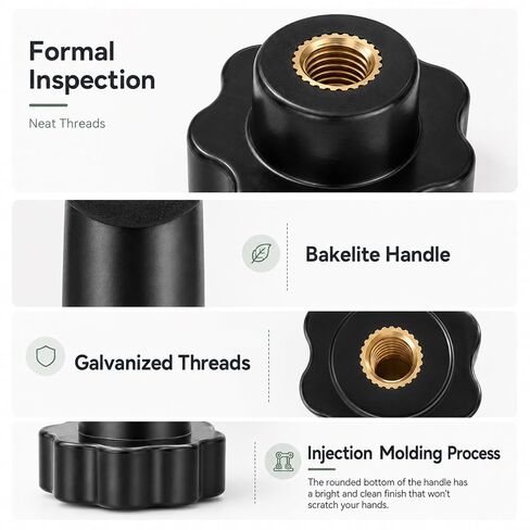 4 Set Folding Wagon Replacement Parts Wagon Table Top 6Mm Female Threaded | Folding Wagons Spare Knob Nuts Tightening Screw with Fold Utility for Wagons Carts with Wheels in Kuwait