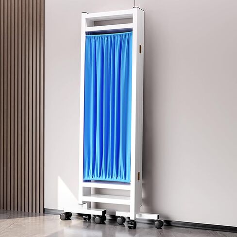 Medical Privacy Screen on Wheels - Portable Freestanding Room Divider for Hospitals, Beauty Salon, Nursing Home Ward - Nylon Silk Fabric - Examination Room Partition in Saudi Arabia