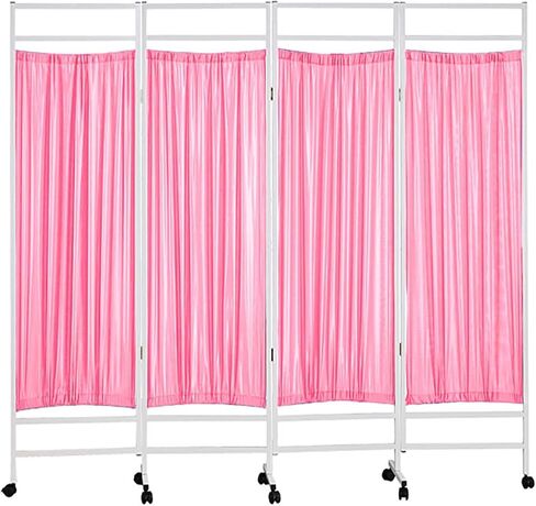 Portable Privacy Screen, 3-Panel Foldable Room Divider with Wheels, for Salon Clinic Hospital Ward in Saudi Arabia