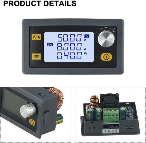 XY5008E CNC قابل للتعديل تيار مستمر وحدة العرض المنظمة 0-50 فولت 0-8.1A 400 واط محول خفض الجهد الكهربائي مع شاشة الكريستال السائل الجهد المستمر الحالي in Kuwait