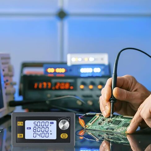 XY5008E CNC قابل للتعديل تيار مستمر وحدة العرض المنظمة 0-50 فولت 0-8.1A 400 واط محول خفض الجهد الكهربائي مع شاشة الكريستال السائل الجهد المستمر الحالي in Kuwait