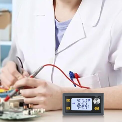XY5008E CNC قابل للتعديل تيار مستمر وحدة العرض المنظمة 0-50 فولت 0-8.1A 400 واط محول خفض الجهد الكهربائي مع شاشة الكريستال السائل الجهد المستمر الحالي in Kuwait