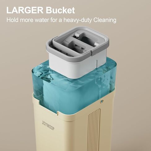 JOYMOOP Mop and Bucket Set with Extension Handle, Ideal for Household and Commercial Cleaning – Includes 5 Washable Microfiber Pads for Wet and Dry Use, Perfect for Floors, Windows, and Walls in Kuwait
