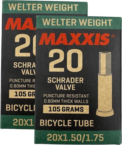 Maxxis 20 x 1.5-1.75 أنبوب داخلي للدراجة ذو وزن ويلتر | صمامات بريستا أو شريدر | مقاومة للثقب | أنبوب دراجة بي إم إكس in Kuwait