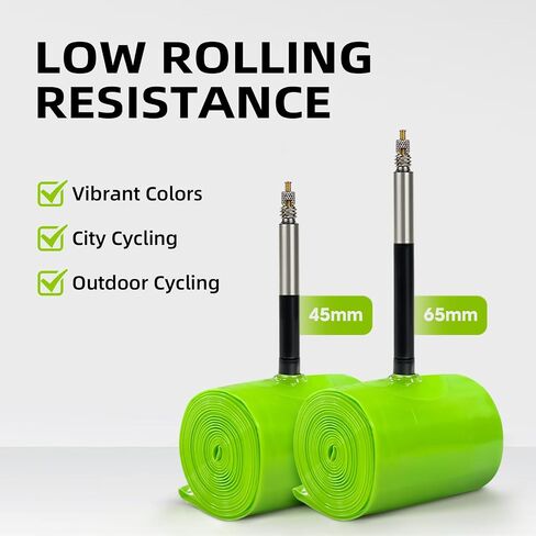 1-Pack TPU Inner Tubes 700C x 32-47C/ MTB29 inch x 1.5/1.7 Ultra-Light 46g Bike Tube with 45mm Presta Valve for All Road Bike MTB Gravel Bicycle Tire(Include Bike Tube Patch Repair Kit) in Kuwait