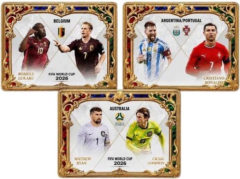 بطاقات تداول Kayou X Panini الرسمية لكأس العالم لكرة القدم 2026، الطبعة الصينية، صندوق مختوم | 10 عبوات | 4 بطاقات في كل عبوة | منتج مرخص رسميًا من FIFA in Kuwait