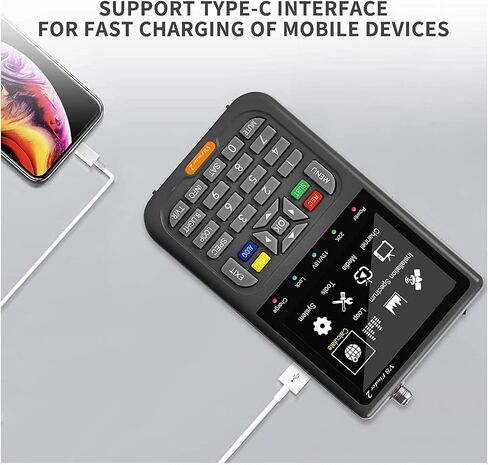 الإصدار V8 Finder 2 Finder2 Meter SatFinder إشارة الأقمار الصناعية DVB-S2X/S2/S H.264 Vs WS6933 Vf6800 in Kuwait