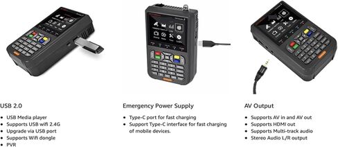 الإصدار V8 Finder 2 Finder2 Meter SatFinder إشارة الأقمار الصناعية DVB-S2X/S2/S H.264 Vs WS6933 Vf6800 in Kuwait