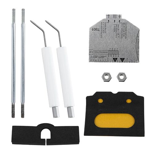Replacement 51304 Burner Igniter/Transformer Gasket Kit & 5780 Electrode Insulator Assembly & T501 Multipurpose Gage Fits for Beckett Burner AF AFG AR SF SR，with Blast Tube up to 9" in Kuwait
