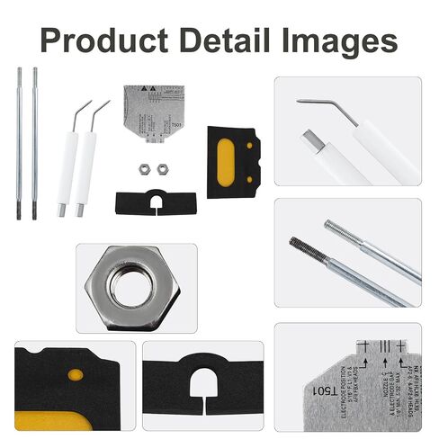 Replacement 51304 Burner Igniter/Transformer Gasket Kit & 5780 Electrode Insulator Assembly & T501 Multipurpose Gage Fits for Beckett Burner AF AFG AR SF SR，with Blast Tube up to 9" in Kuwait