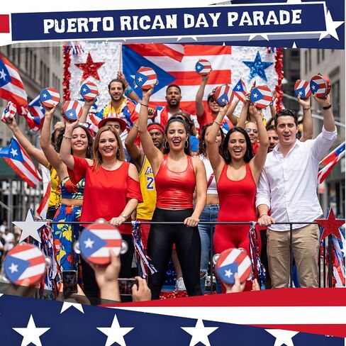 Nuanchu 12 Pack Puerto Rico Flag Tambourines 4 Inch Handheld Percussion Wood Frame Metal Jingles Mini Tambourine for Puerto Rican Festival Parrandas Three Kings Day Carnival Wedding Church Party Favor in Kuwait