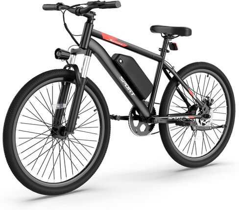 NAVIC Electric Bike for Adults, 350W Brushless Motor 26 Inch Ebike, 48V 5.2Ah Removable Battery Power for 16 Miles Range, 20 MPH Top Speed, 3 Riding Modes Front Suspension Commuter E Bicycle in Kuwait