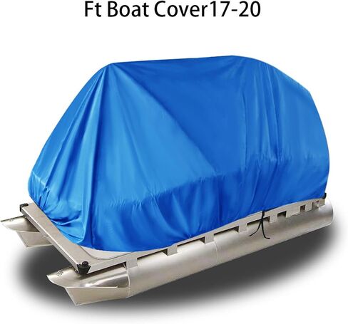 Pontoon Heavy Duty Boat Covers 600D Marine Grade PU Coating Blue in Kuwait